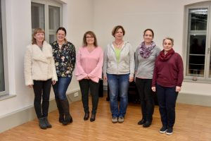 Die Elternvertretung 2018-2020 (von links): Daniela Groh, Angela Nusser, Margot Scheer, Birgit Schweizer, Eva-Maria Döring, Marie-Pierre Murat, es fehlt Ina Hesse (© Josef Gentil)